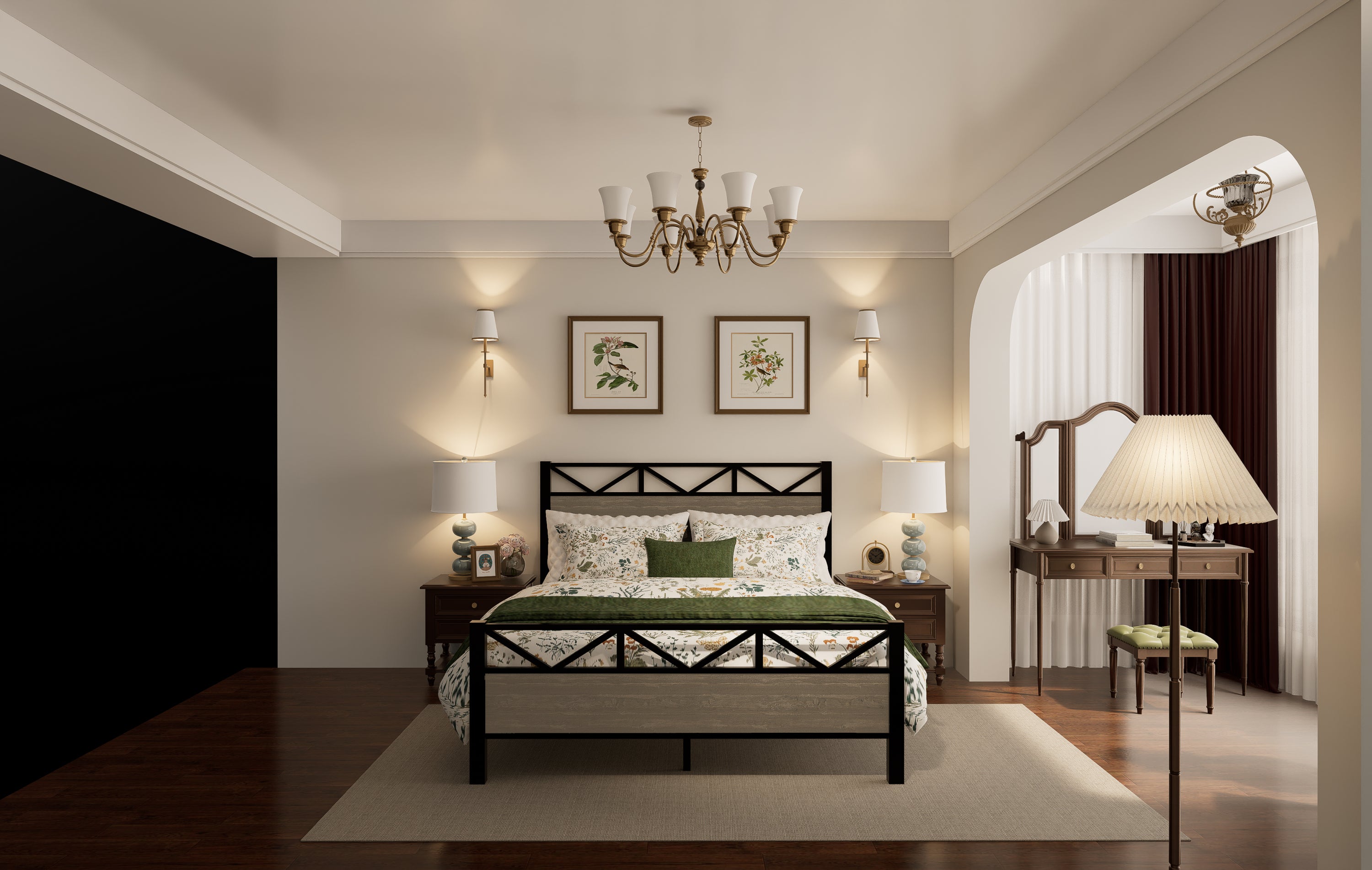 Full Size Bed Frame Brown: Easy Assembly & Sturdy Design