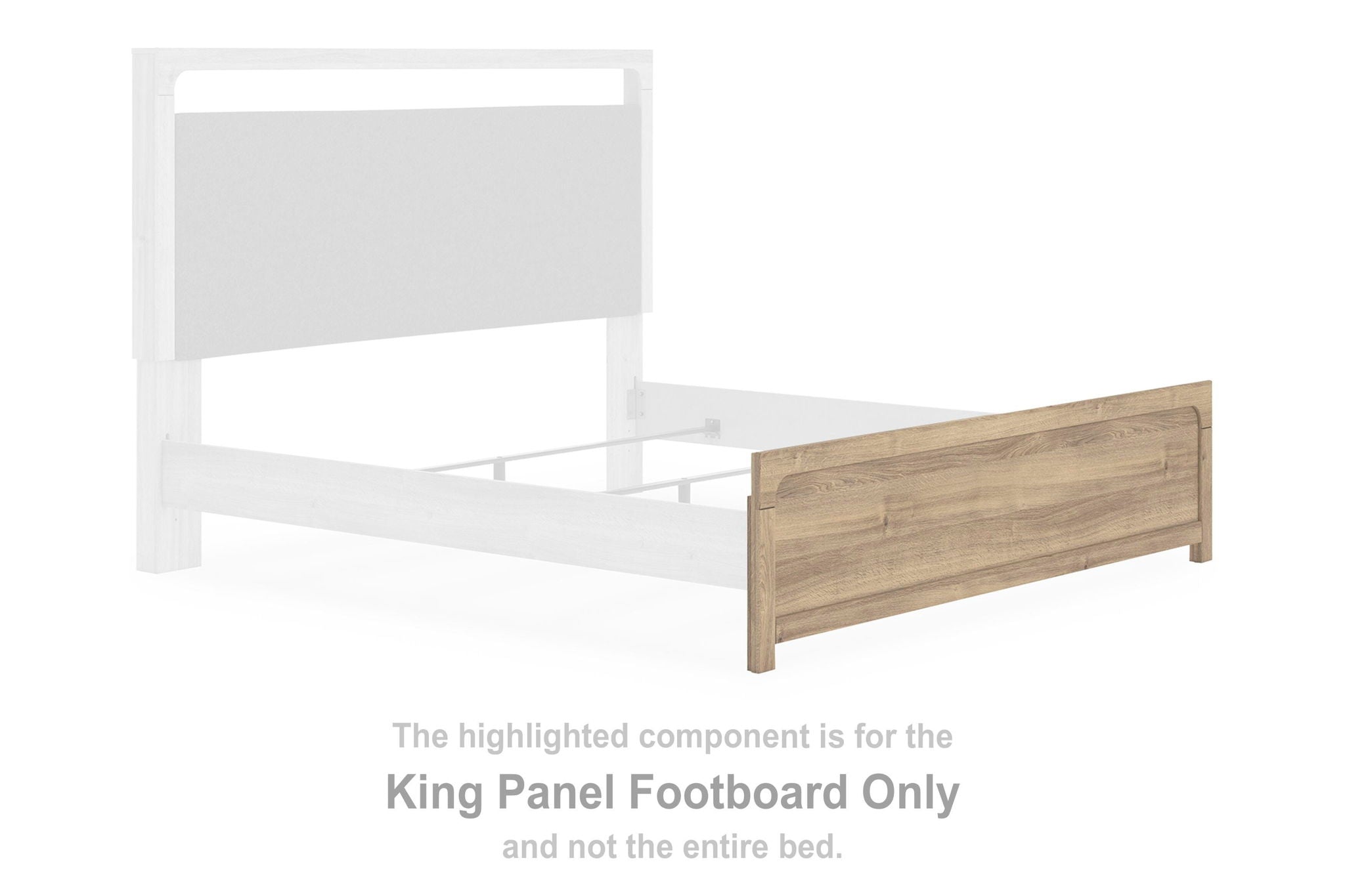 Kinlanni - King Panel Footboard - Tan