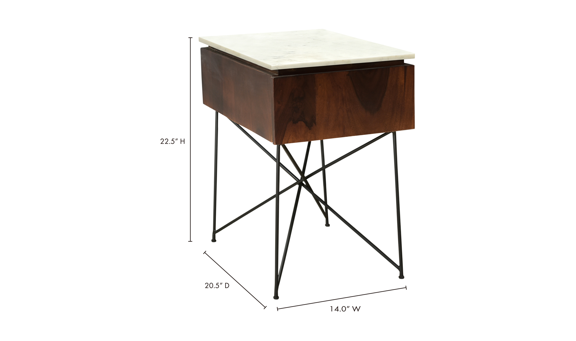 Dominic - Nightstand - Multicolor