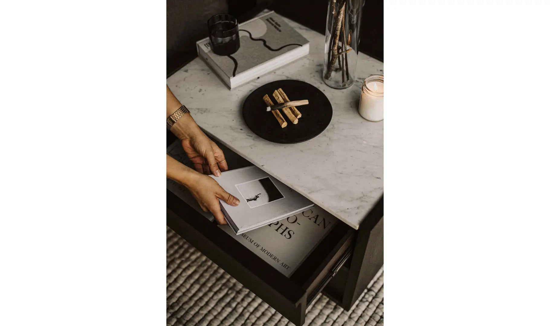 Ashcroft - Nightstand - Gray