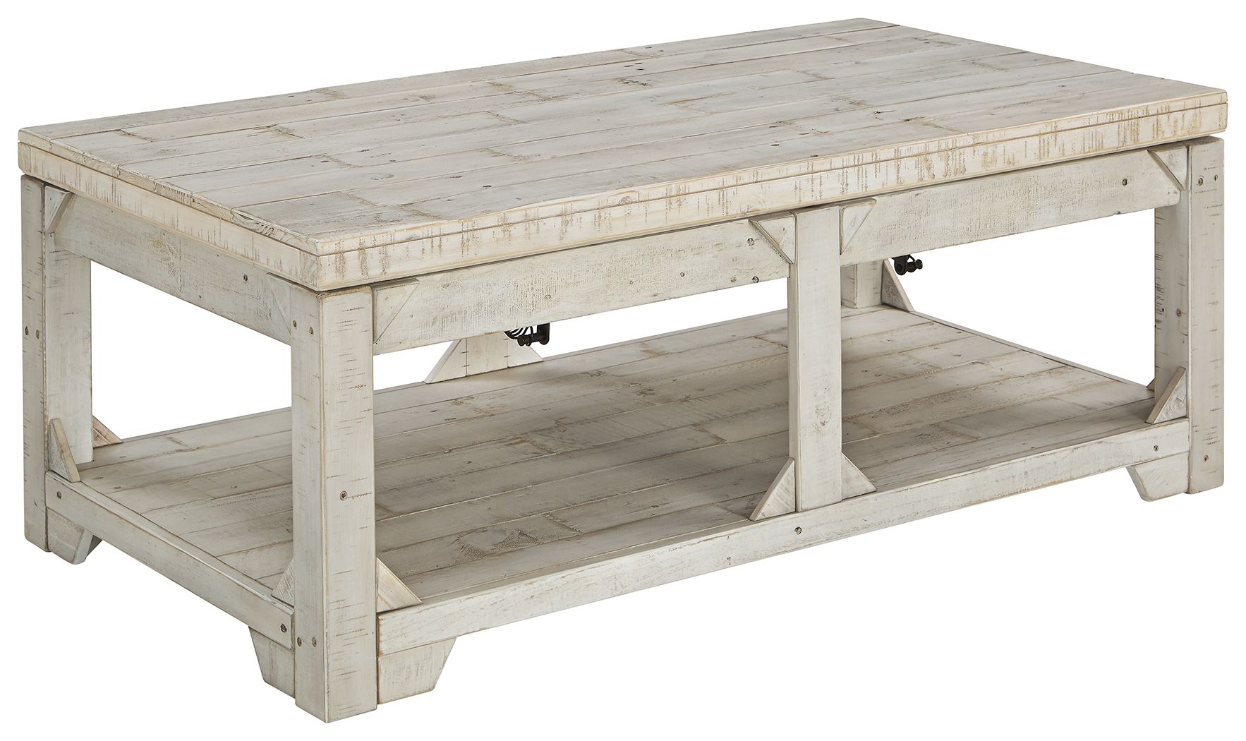 Fregine Whitewash - Lift Top Cocktail Table