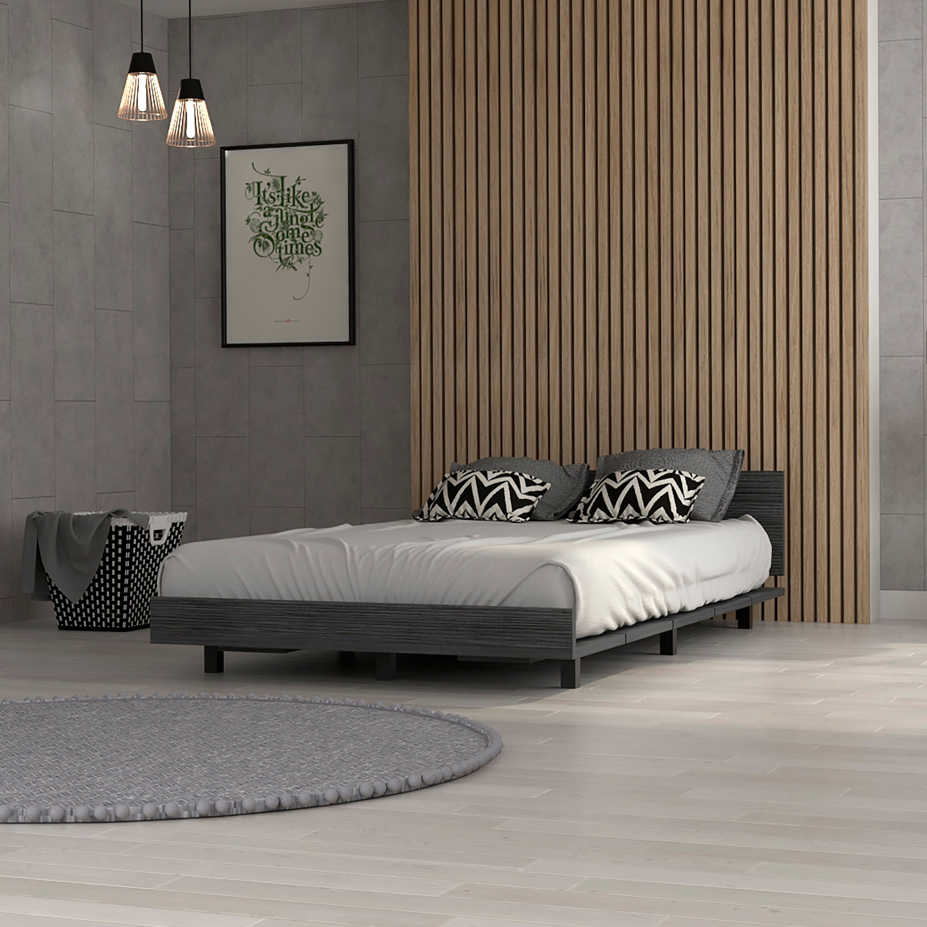 Portoalegre Twin Bed Base & Headboard | Sturdy, Stylish Design