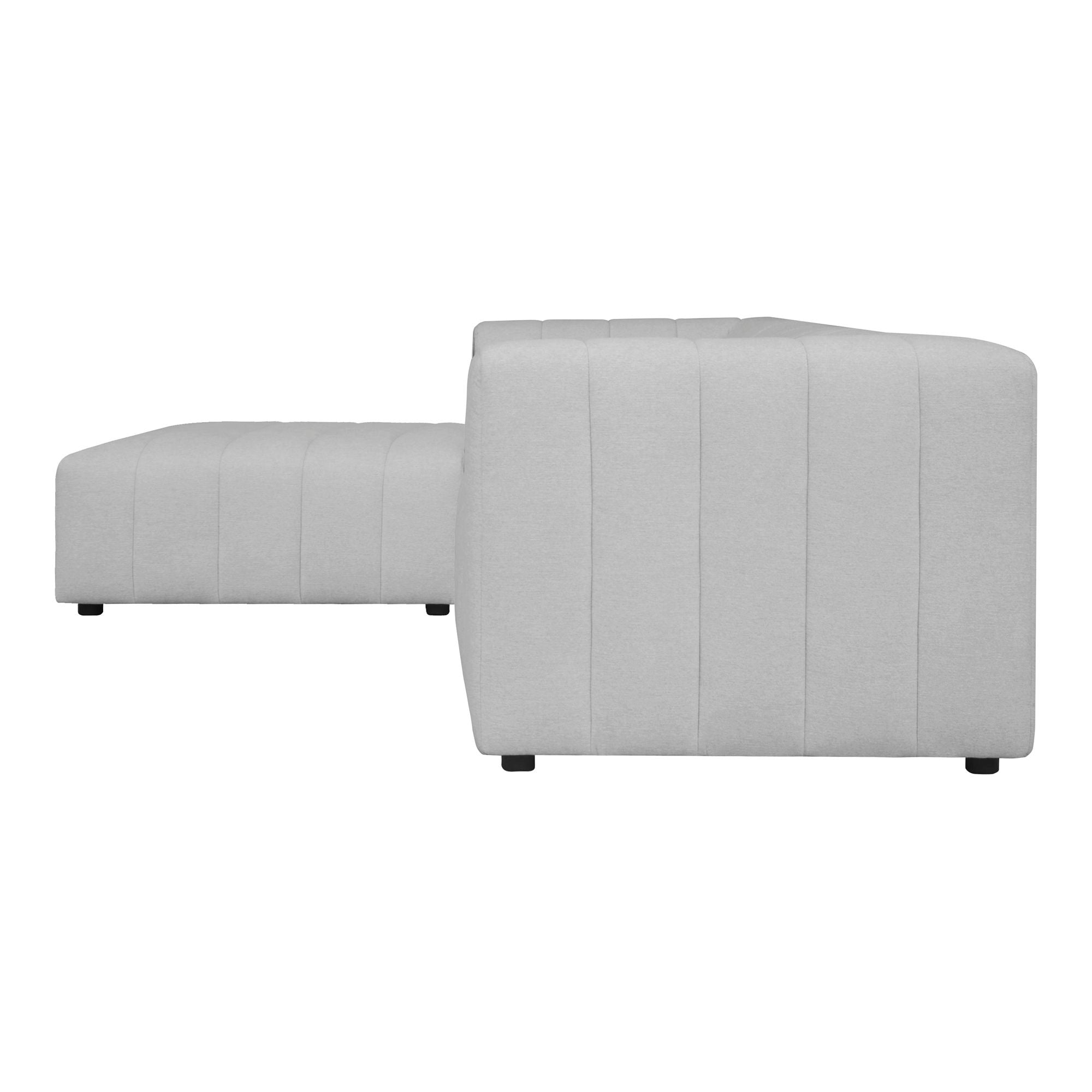 Lyric - Lounge Modular Sectional Oatmeal - Pearl Silver