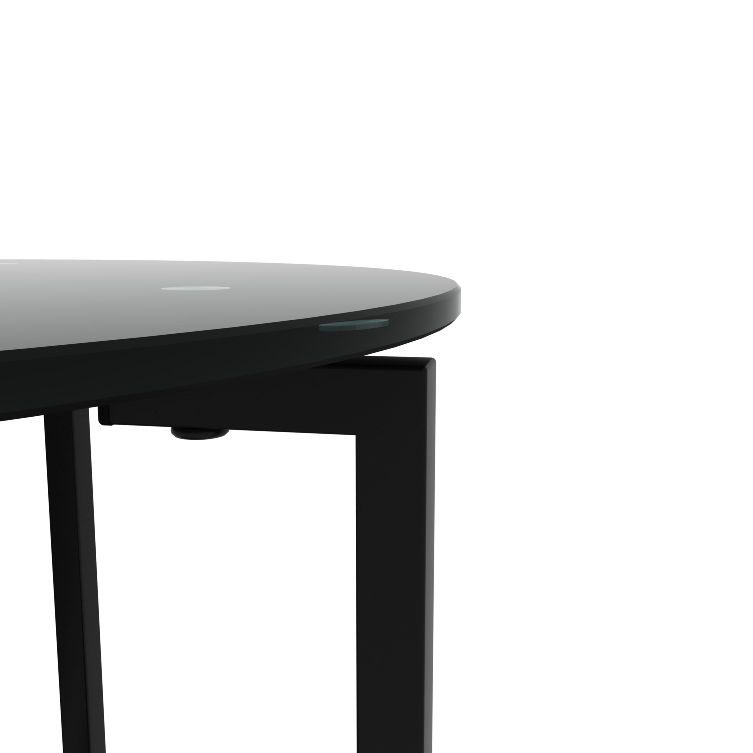 2- Layer End Table - Black