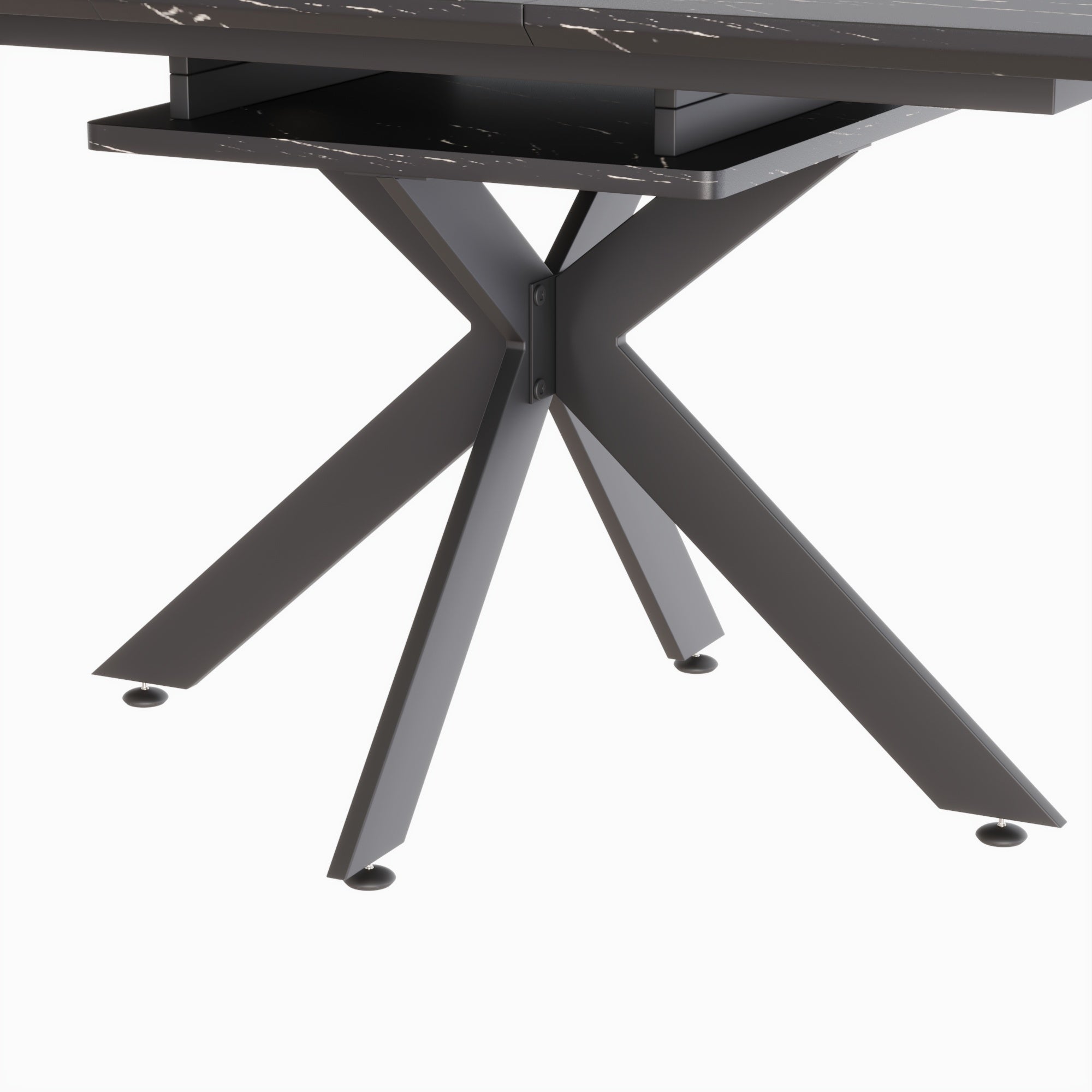 7-Piece Dining Set: Extendable Table & 6 Upholstered Chairs