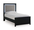 Maeling - Twin Panel Footboard - Black