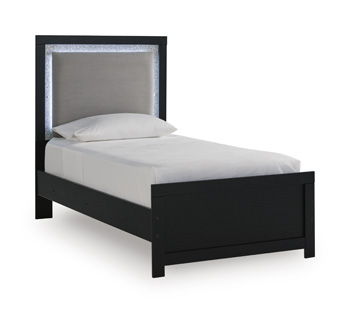 Maeling - Twin Panel Footboard - Black