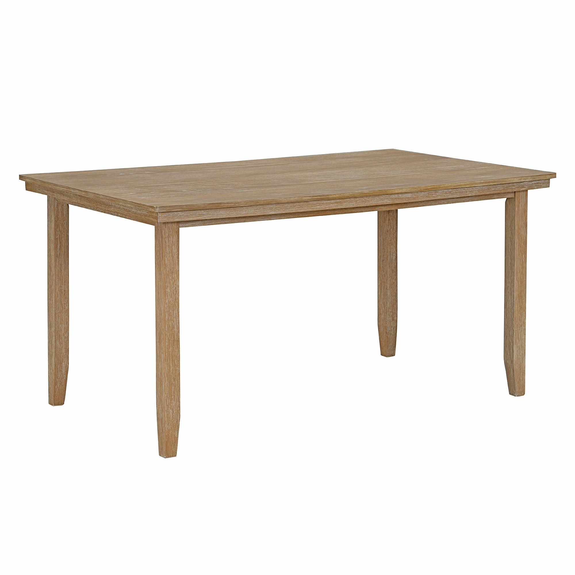 6-Piece Rustic Dining Set w/ Bench - Natural Wood