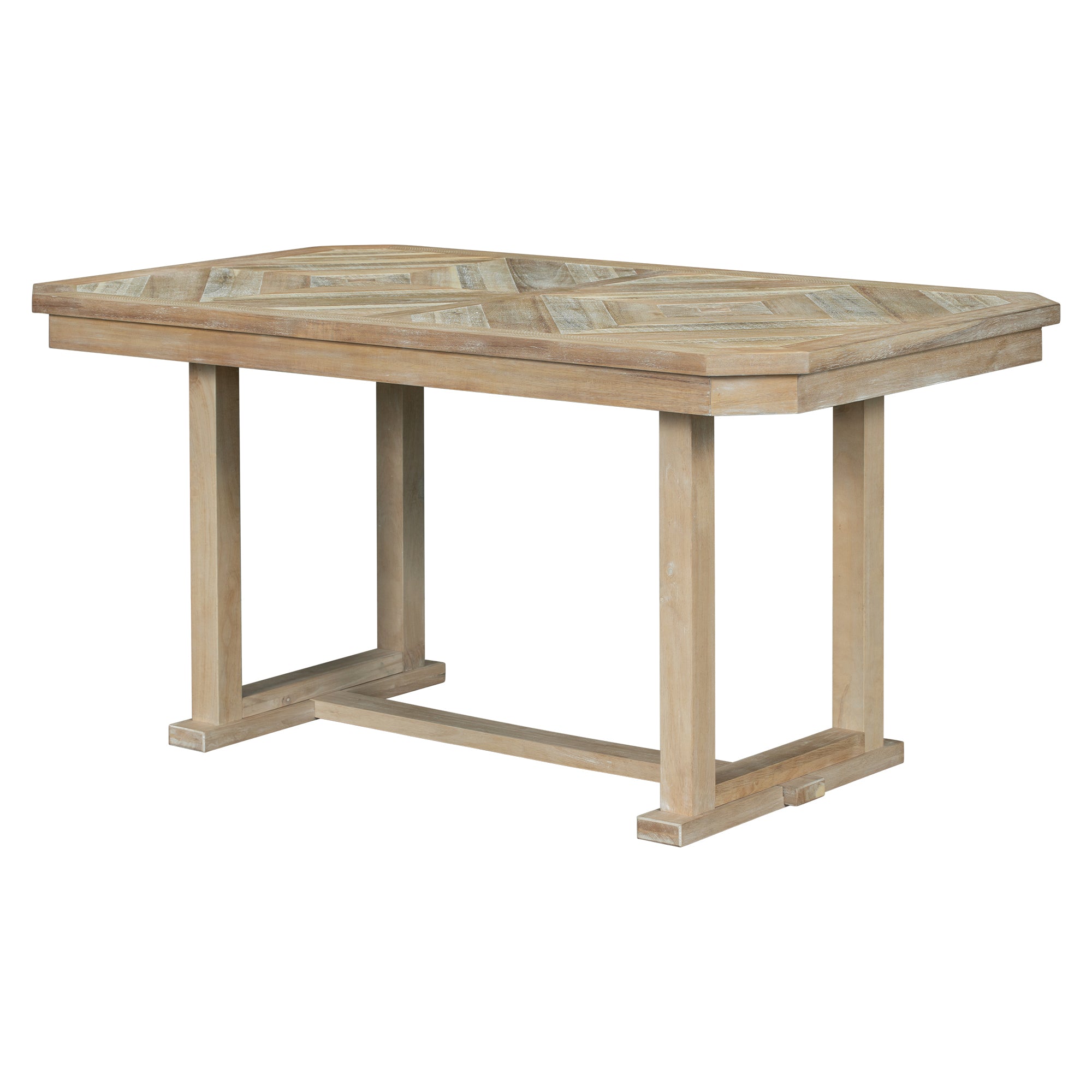 6-Piece Rubber Wood Dining Set