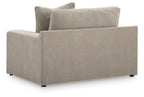 Maxton Heights chair and a half in light gray-beige with two back cushions