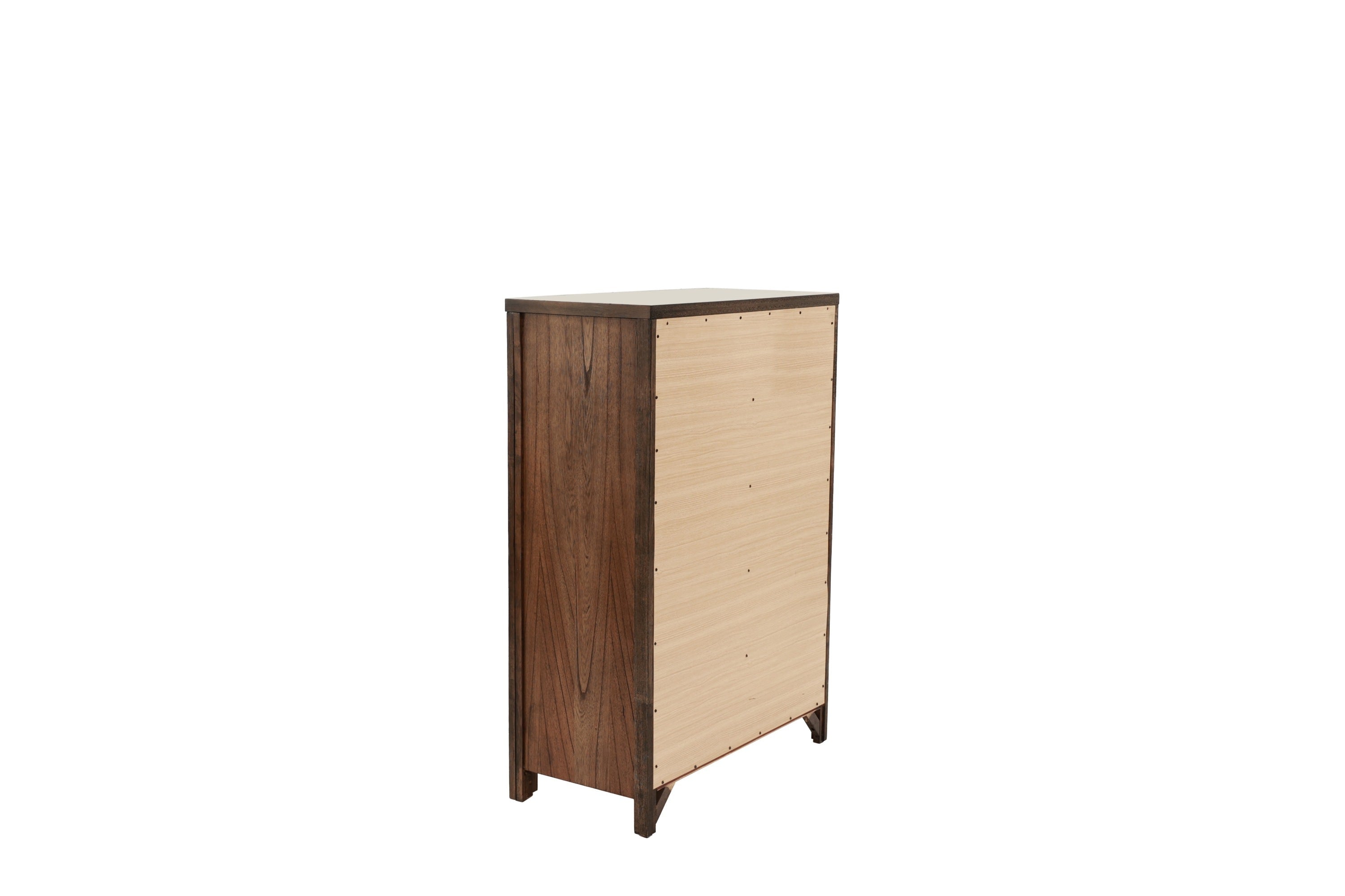 Oak Finish Chest of Drawers | 5 Drawers