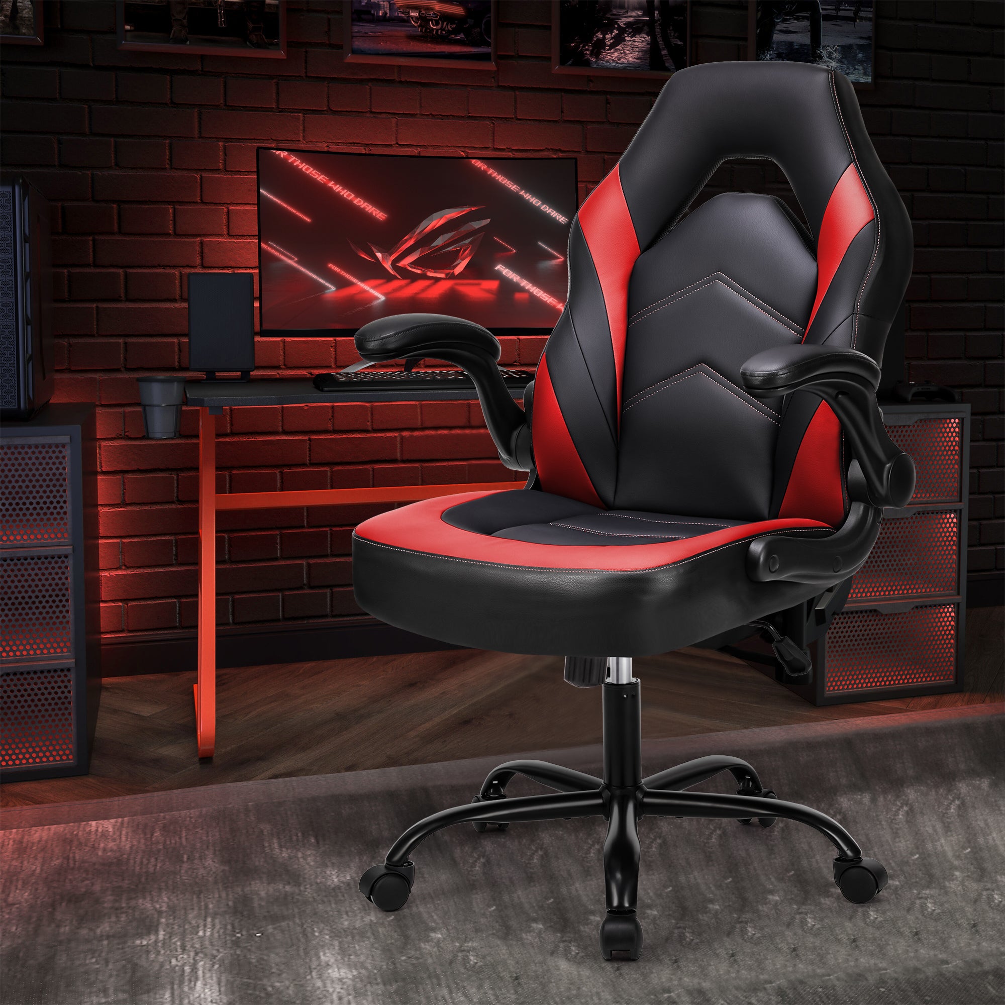 Gaming Chair Ergonomic Office Desk Chair PU Leather