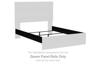 Belachime - Charcoal - Queen Panel Rails