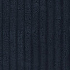 Dark blue ribbed ottoman fabric close-up.