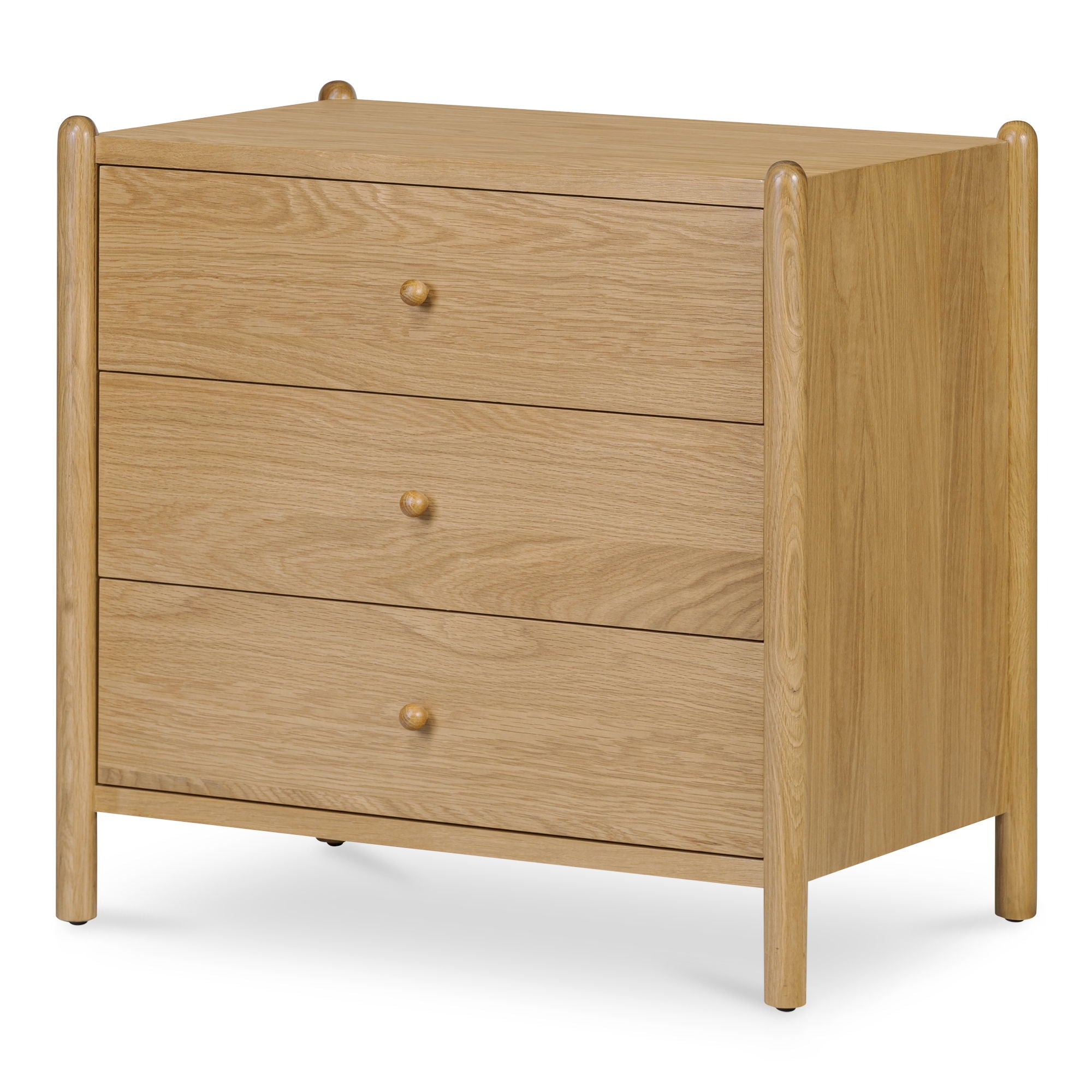 Billy - 3 Drawer Nightstand - Natural