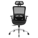 Black Ergonomic Mesh Office Chair w/ Headrest & Flip-Up Arms