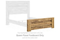 Maystonna - Queen Panel Footboard - Brown