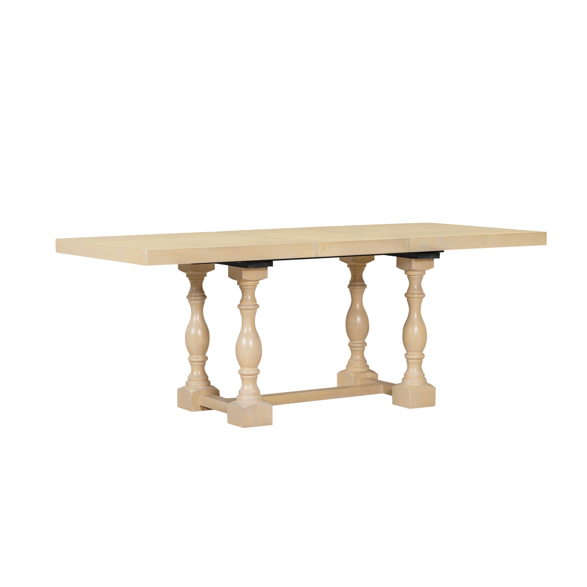 78" Trestle Dining Table Set, 6-Piece
