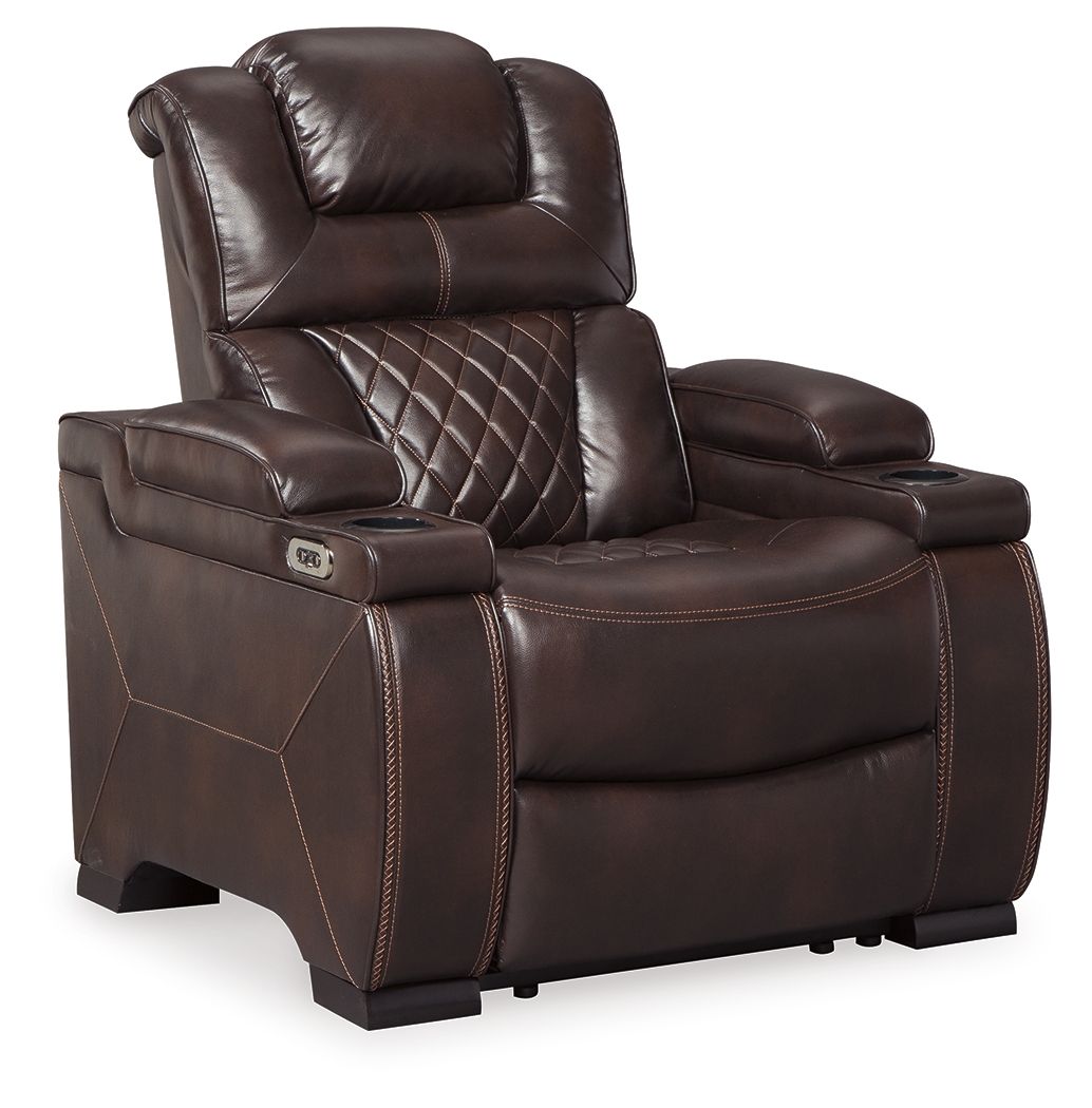 Warnerton - Brown - Power Recliner w/Adjustable Headrest