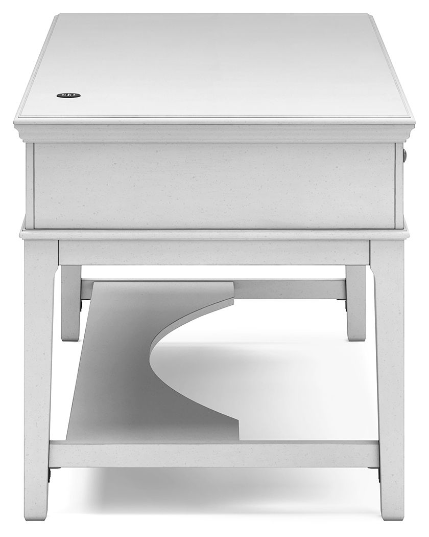 Kanwyn - Whitewash - Home Office Storage Leg Desk