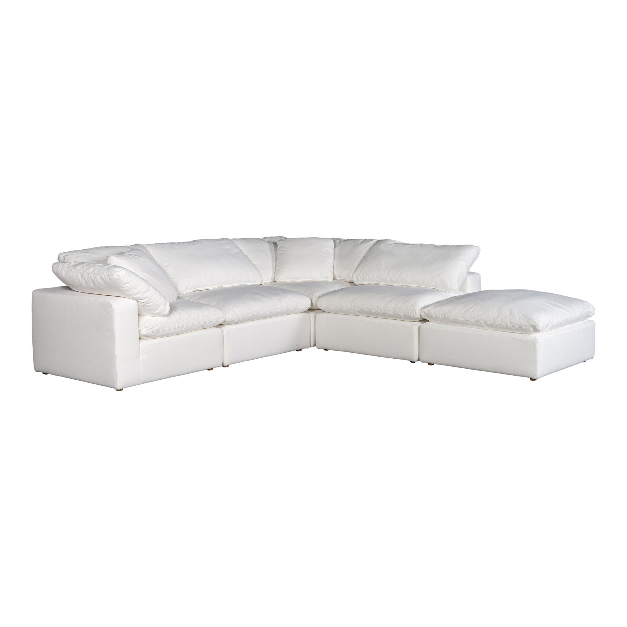 Terra Condo Cream White Modular Sectional - Stain-Resistant