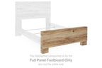 Tan full panel footboard with short legs