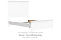 Savonport - Queen Panel Rails - White