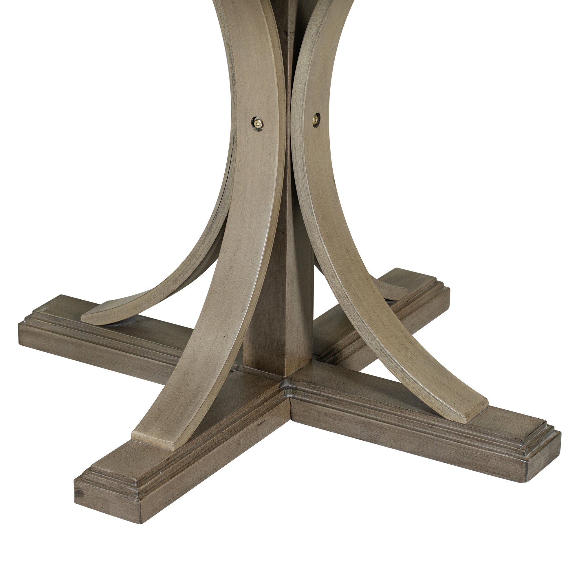 5-Pc Retro Round Dining Table Set (Taupe)
