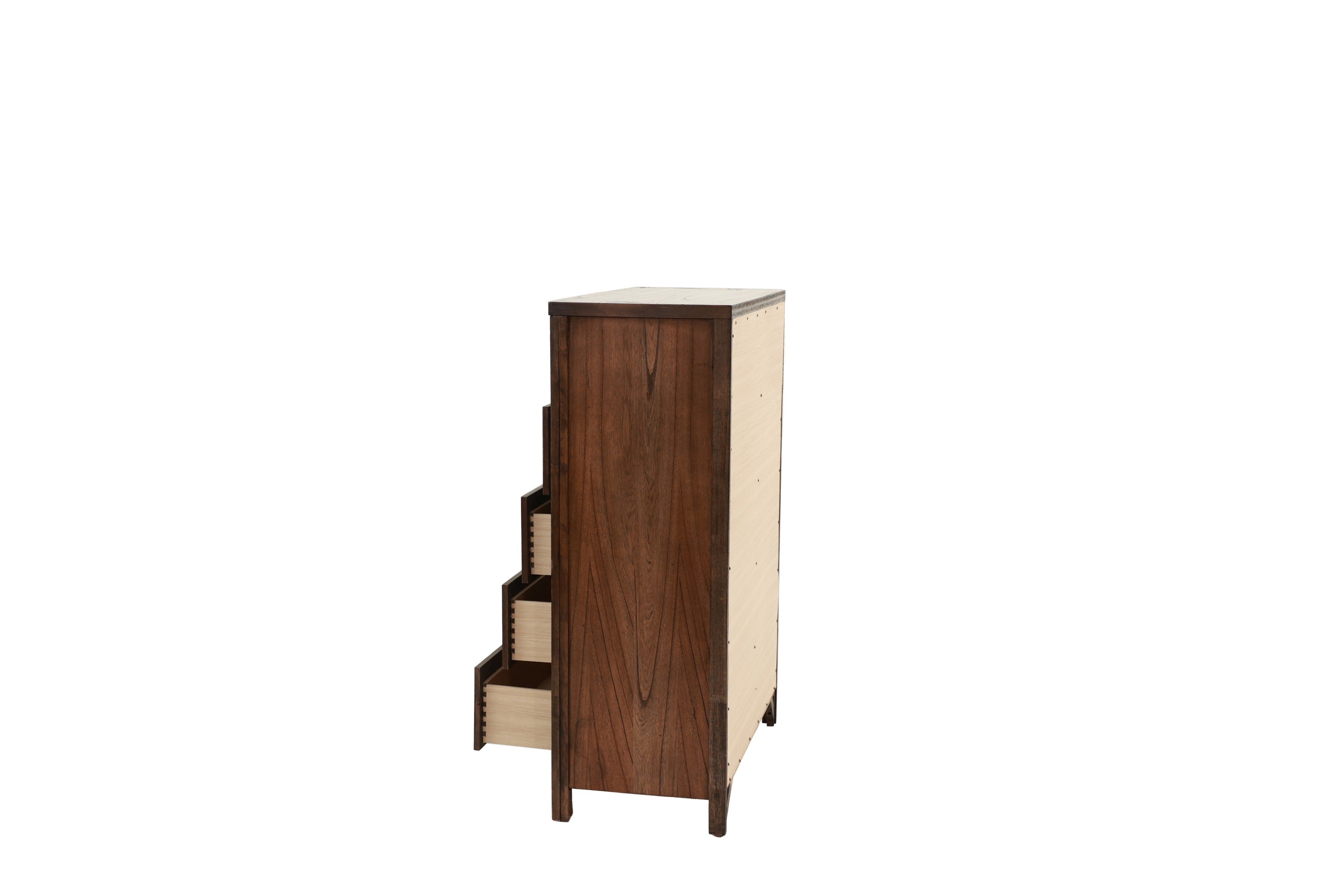 Oak Finish Chest of Drawers | 5 Drawers