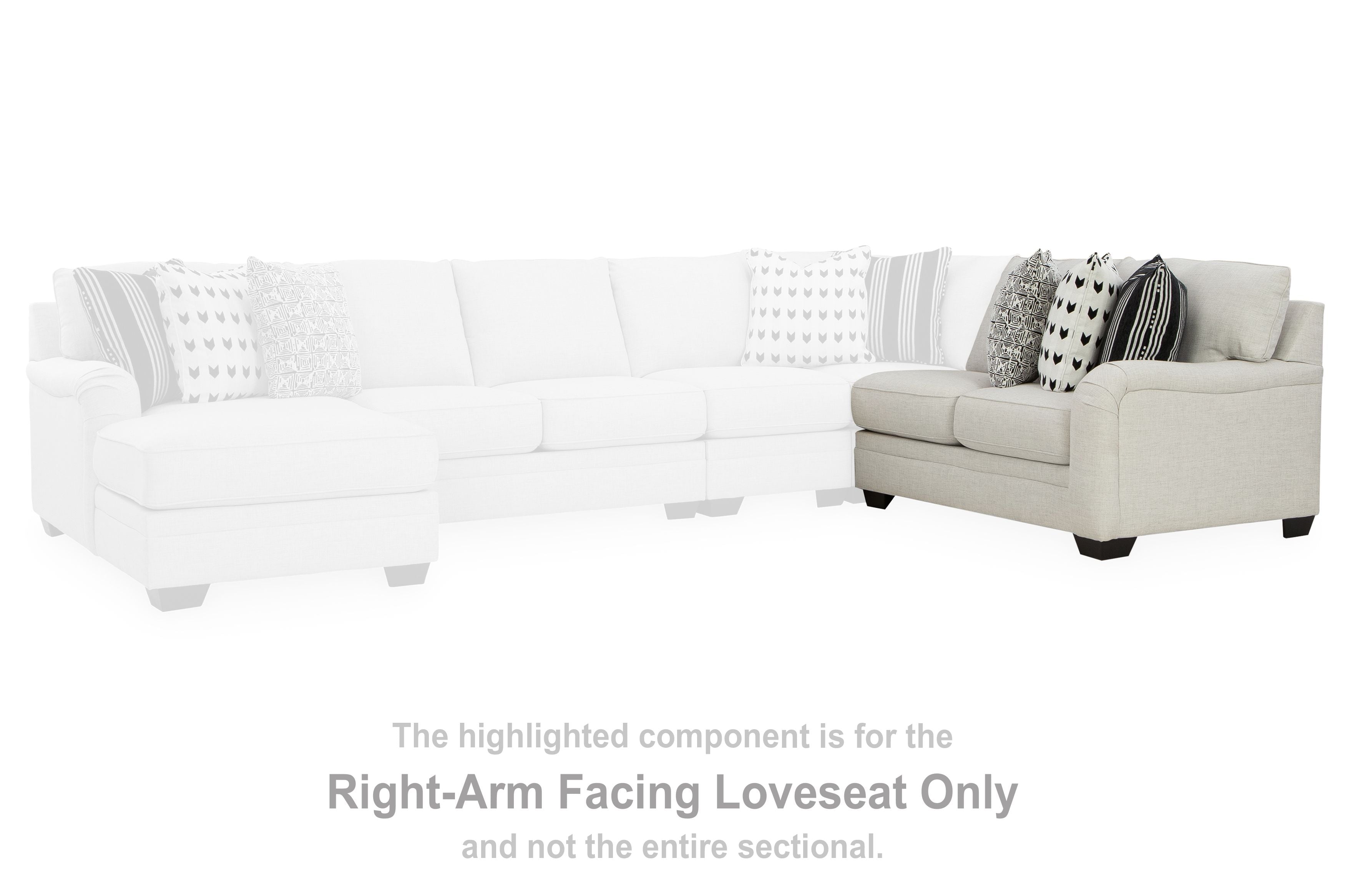 Huntsworth - Dove Gray - Raf Loveseat