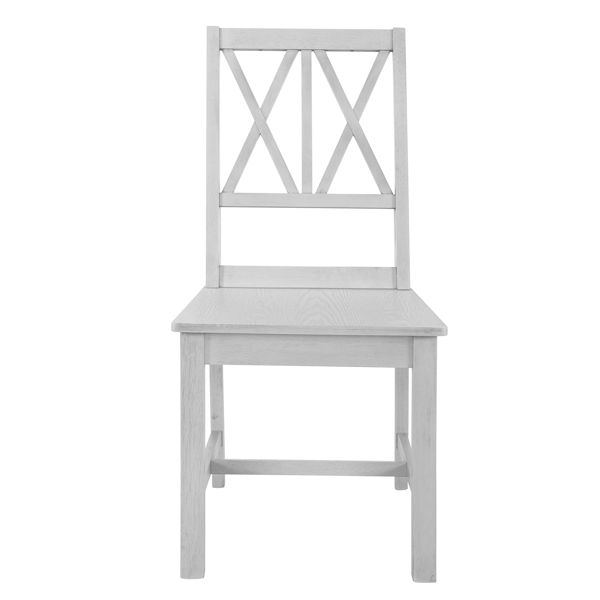 Rustic Round Dining Table Set - 5 Piece Gray