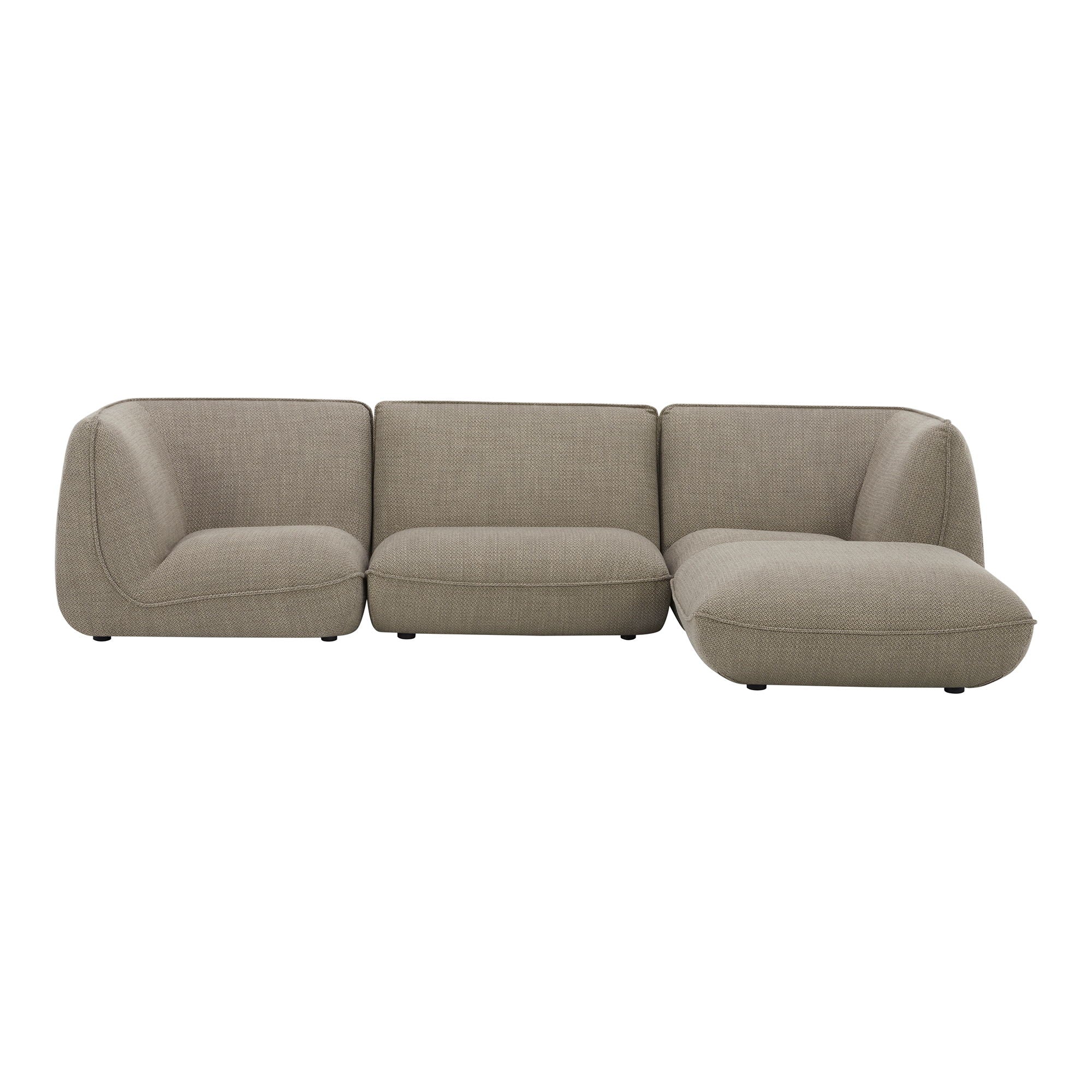 Dark Gray Modular Sectional - Zeppelin Lounge-Stationary Sectionals-American Furniture Outlet
