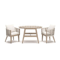 Ivory Vine - Chairs With Cushion / Table Set (Set of 3) - Beige