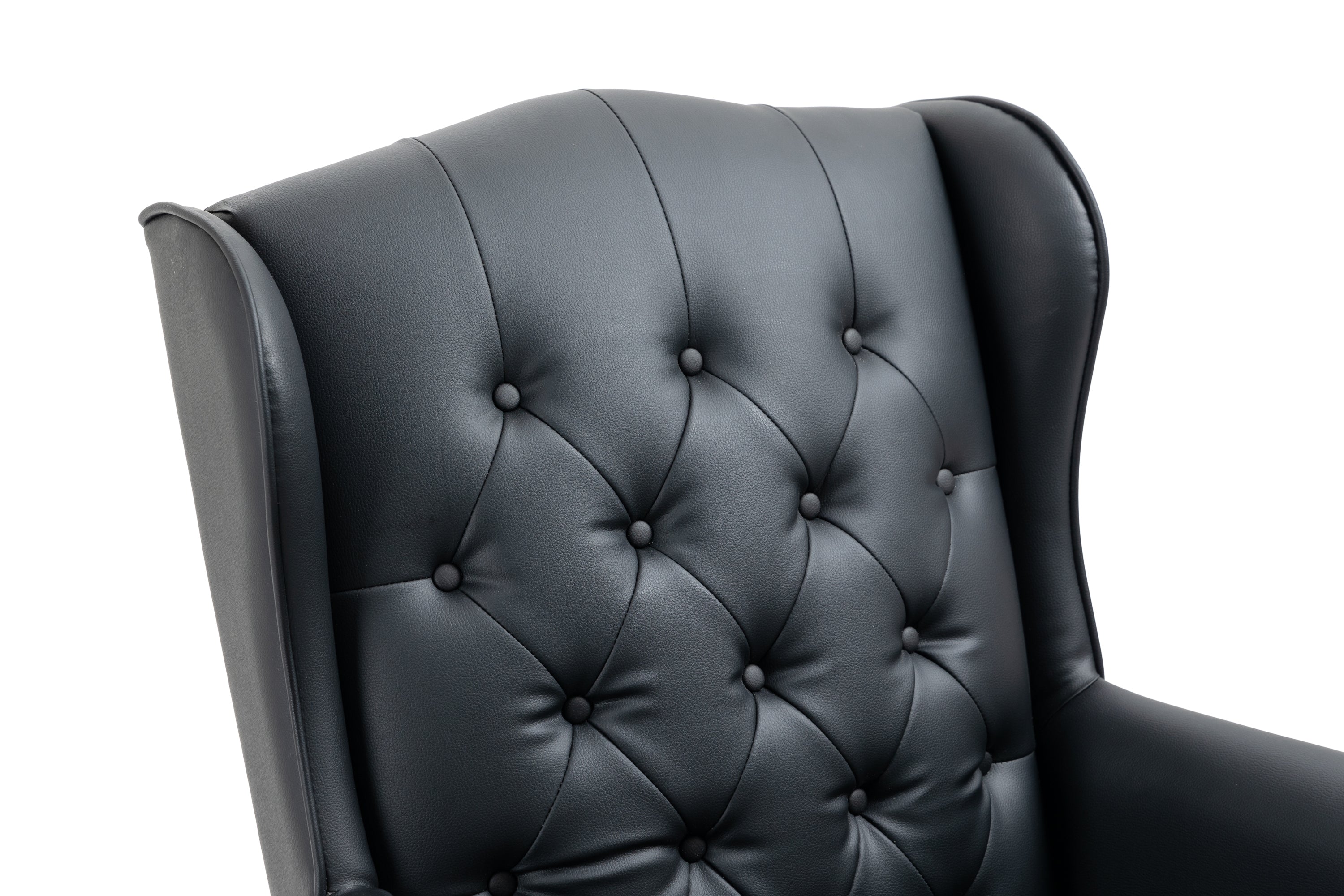 High Back Reclining Executive Office Chair - PU Leather