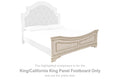 Realyn - King/Cal King Panel Footboard - Chipped White