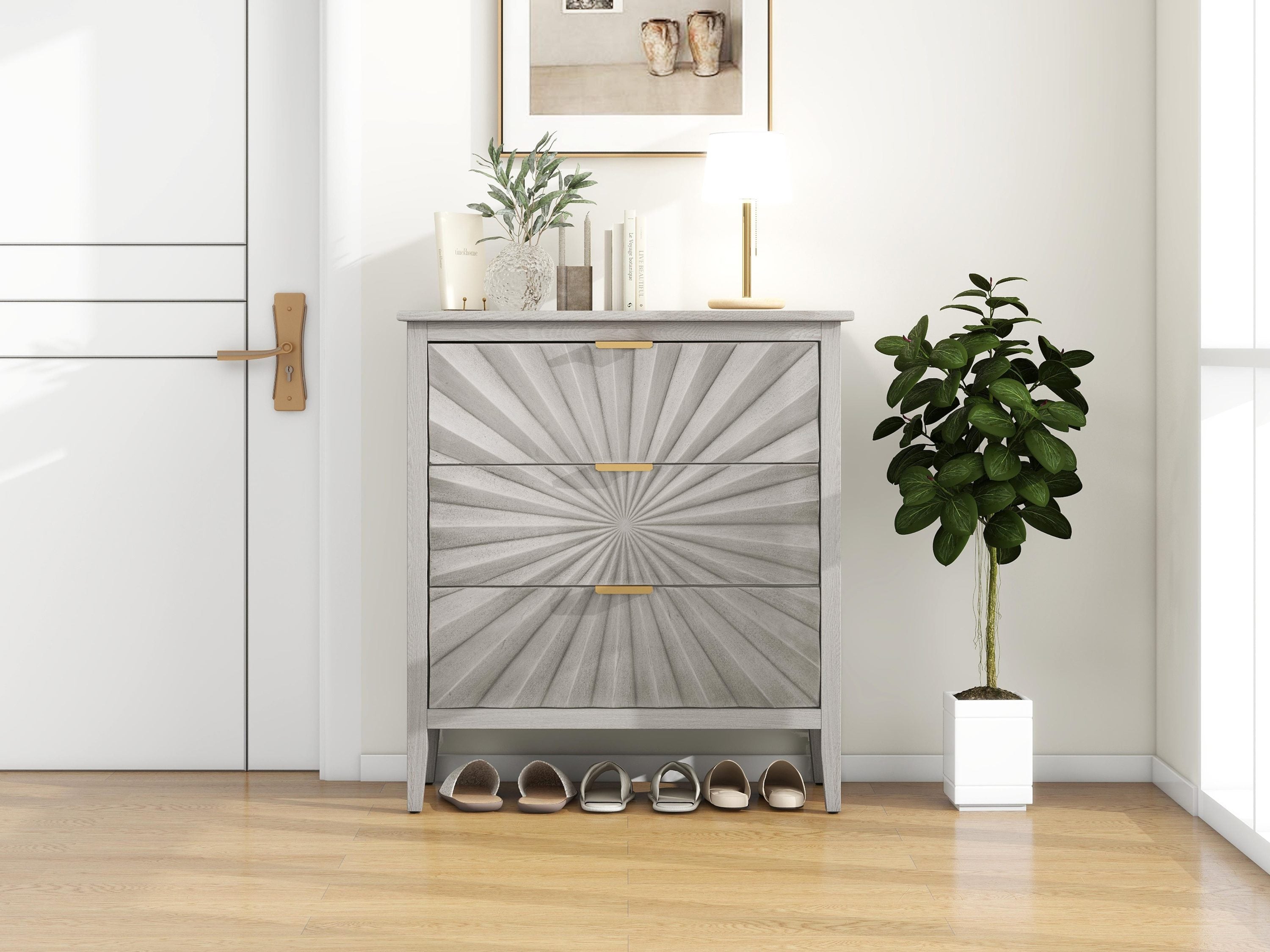 3 Drawer Chest | Storage Dresser for Bedroom