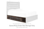 Brown under-bed storage unit with three drawers for Queen/King beds