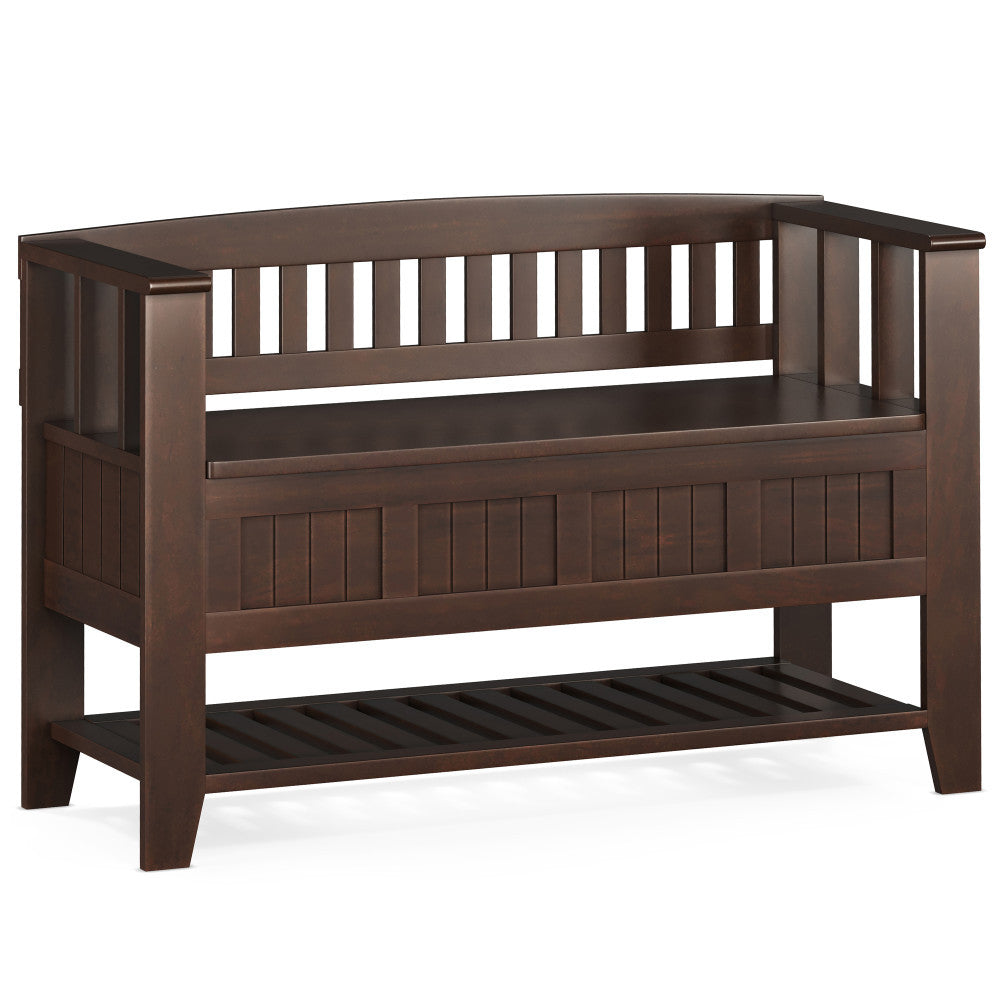 Acadian Entryway Storage Bench with Shelf - Storage & Seating