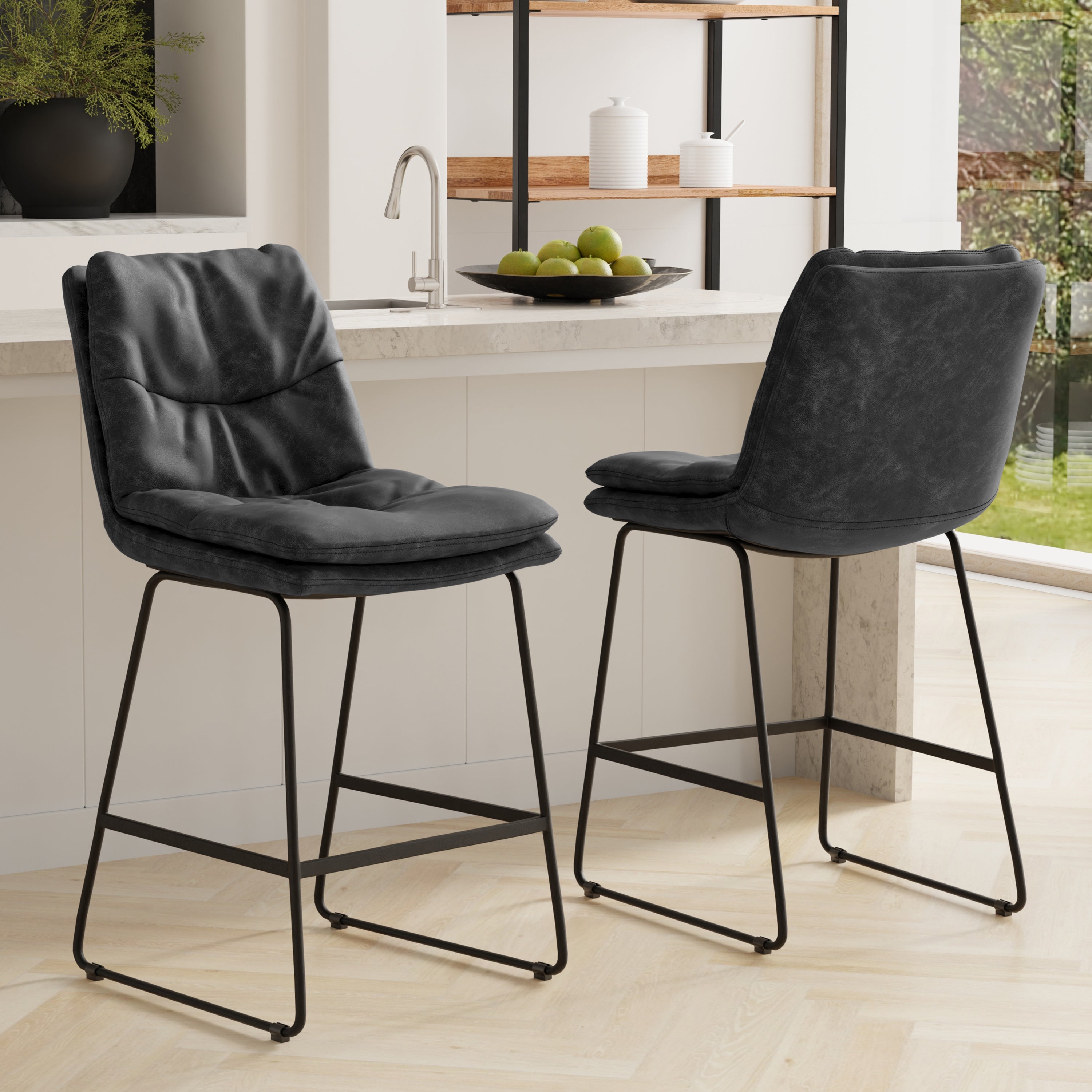 Danika Counter Height Stool - Set of 2 - Stylish Seating