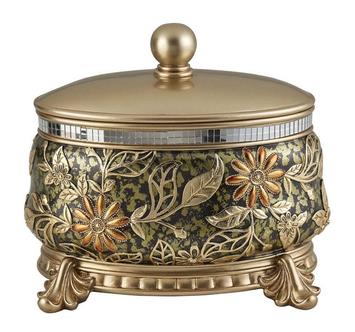 9" Chrysanthemum Jewelry Box - Resin Trinket Dish