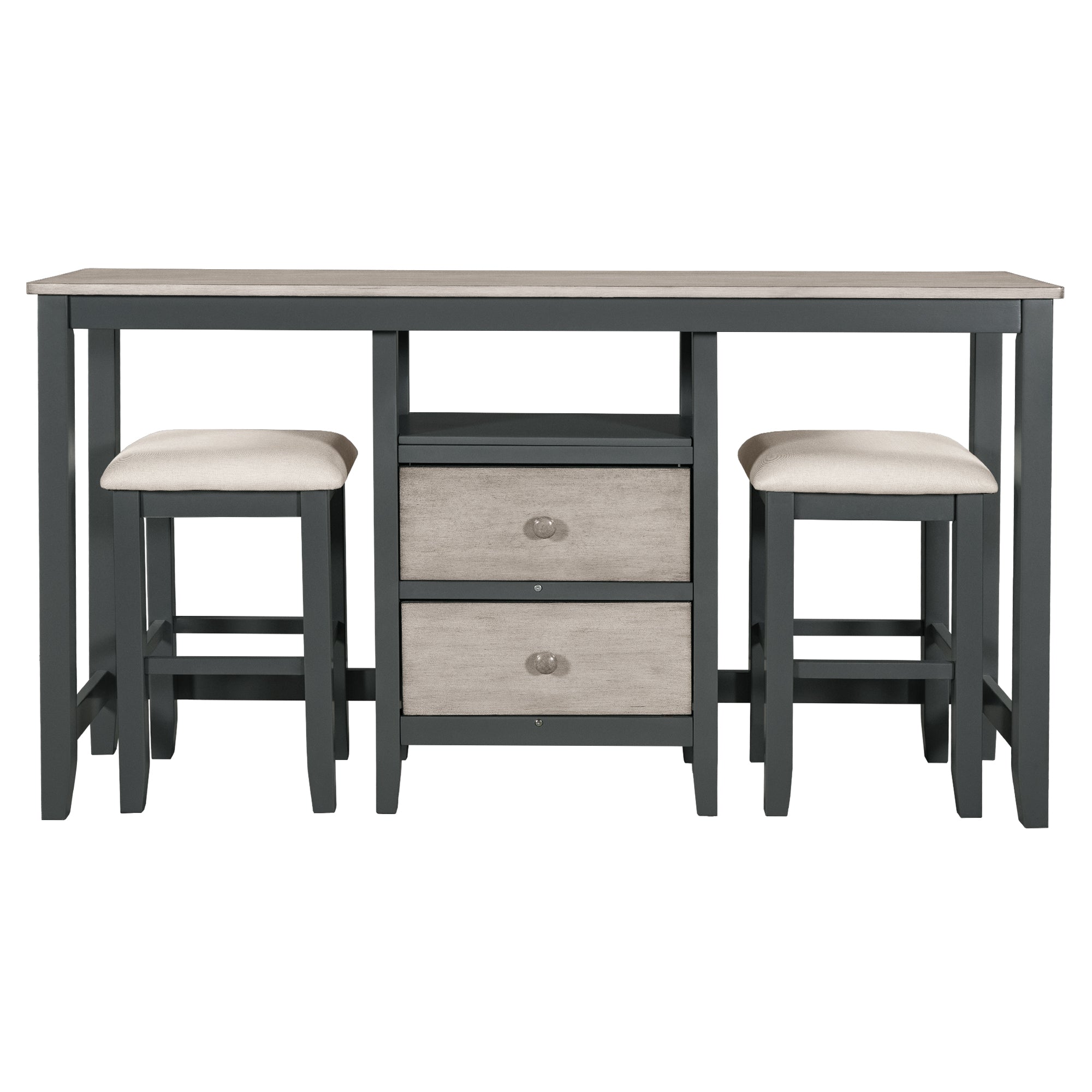 Farmhouse 3-Piece Counter Height Dining Set