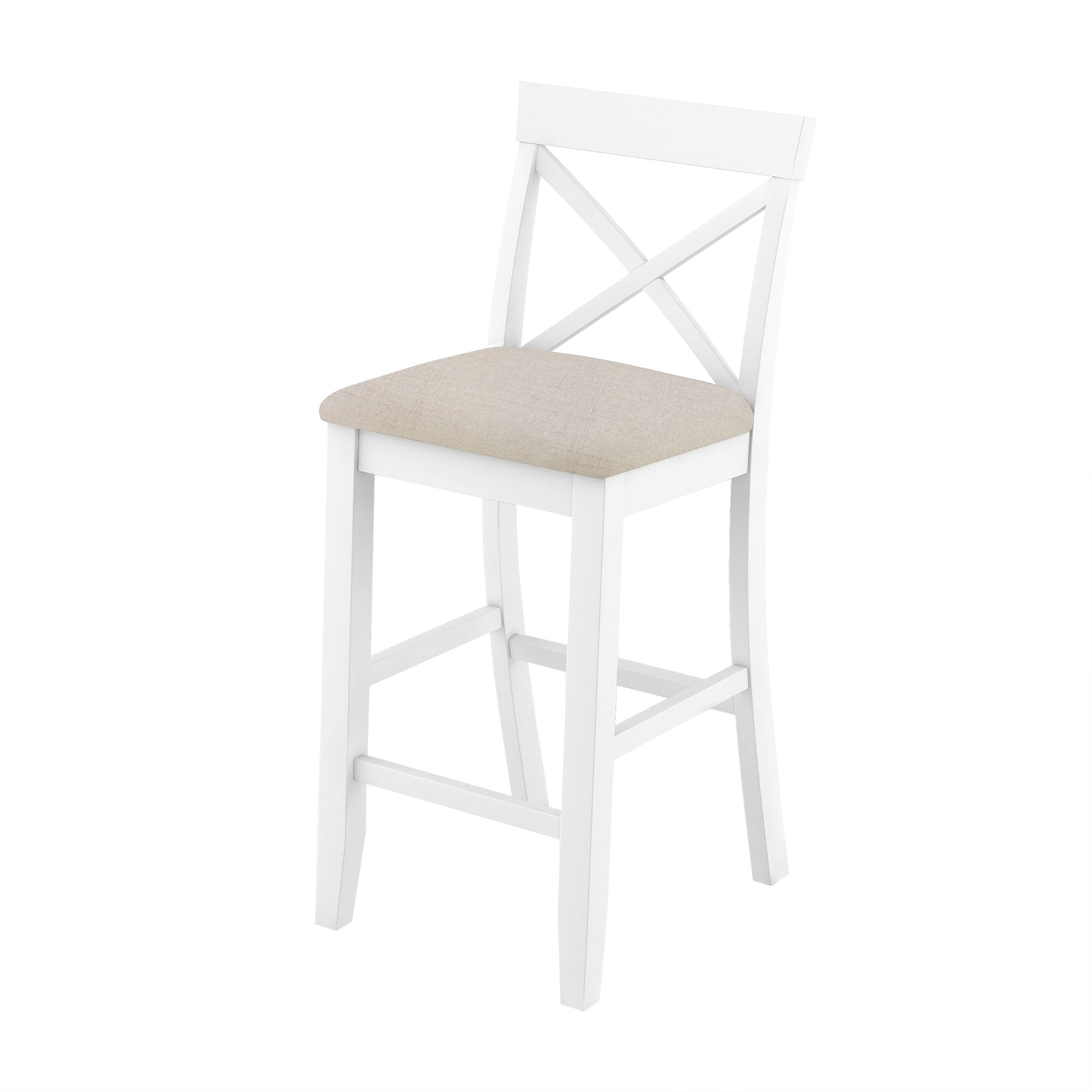 Farmhouse 48" Bar Height Dining Set (Cherry+White)
