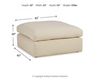 Elyza - Oversized Accent Ottoman - Linen