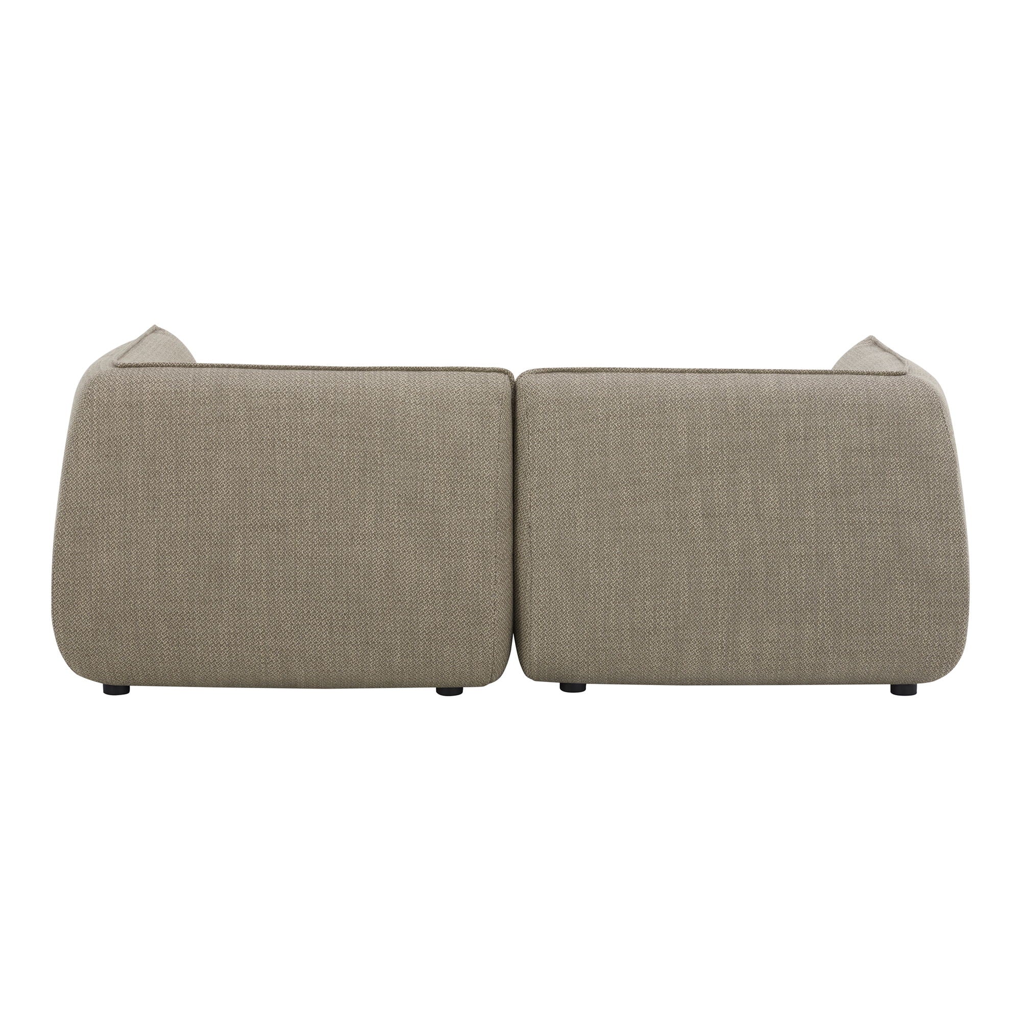 Zeppelin Nook Sectional - Gray, Speckled Texture-Stationary Sectionals-American Furniture Outlet