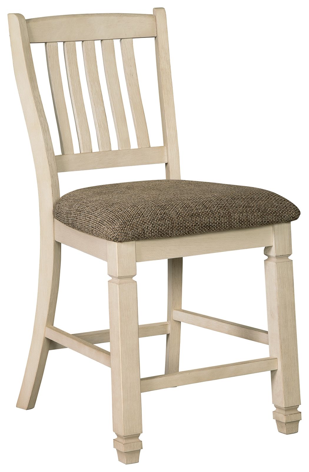 Bolanburg Beige Upholstered Barstool (Set of 2) - Padded, Backrest