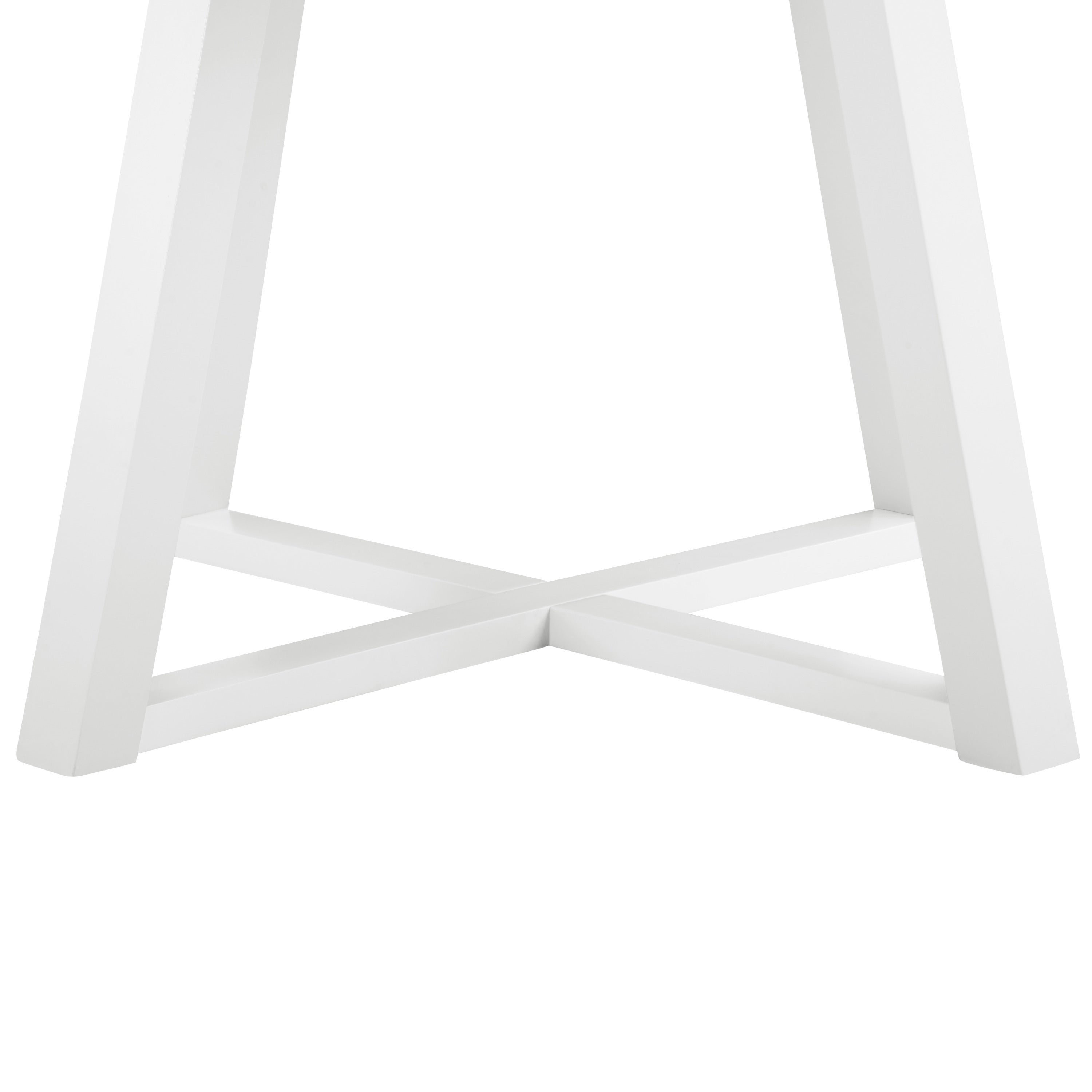 Varna 5-Piece Round Dining Set - Trestle Table & Chairs