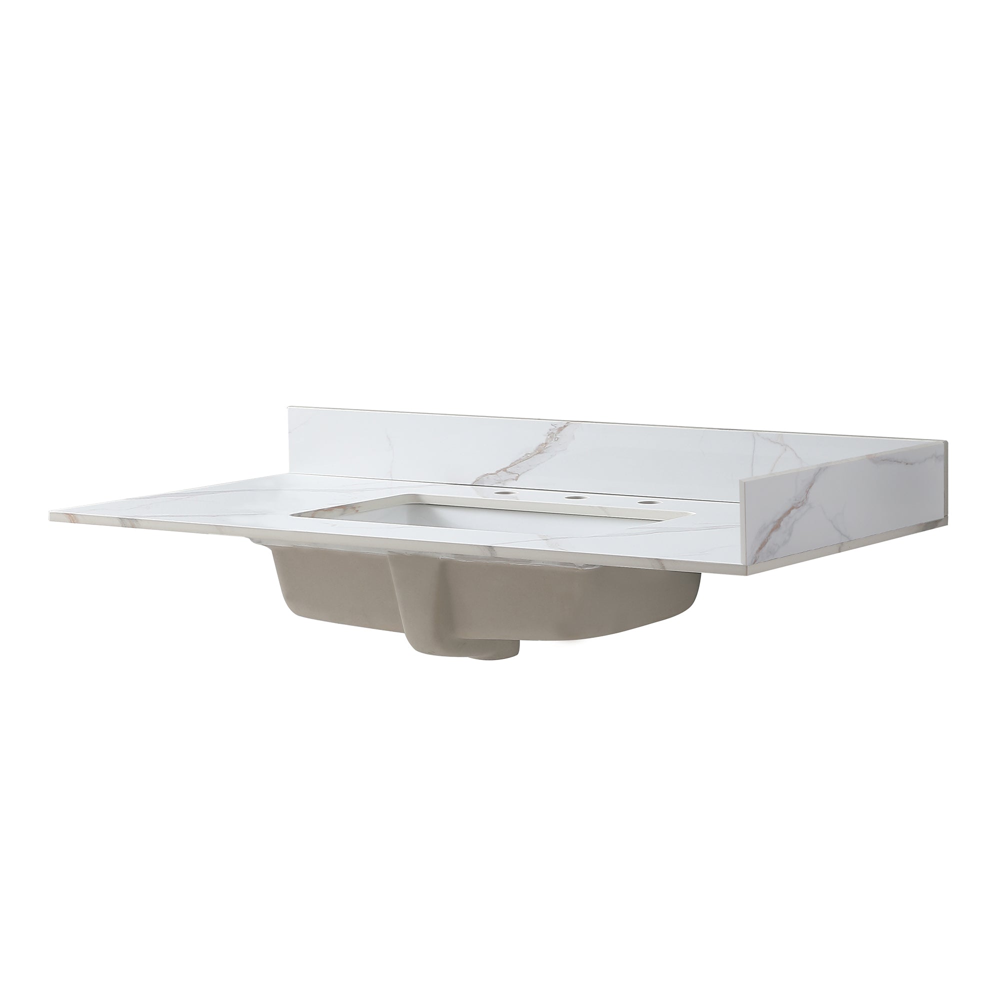 Carrara Gold Vanity Top w/ Side Splash