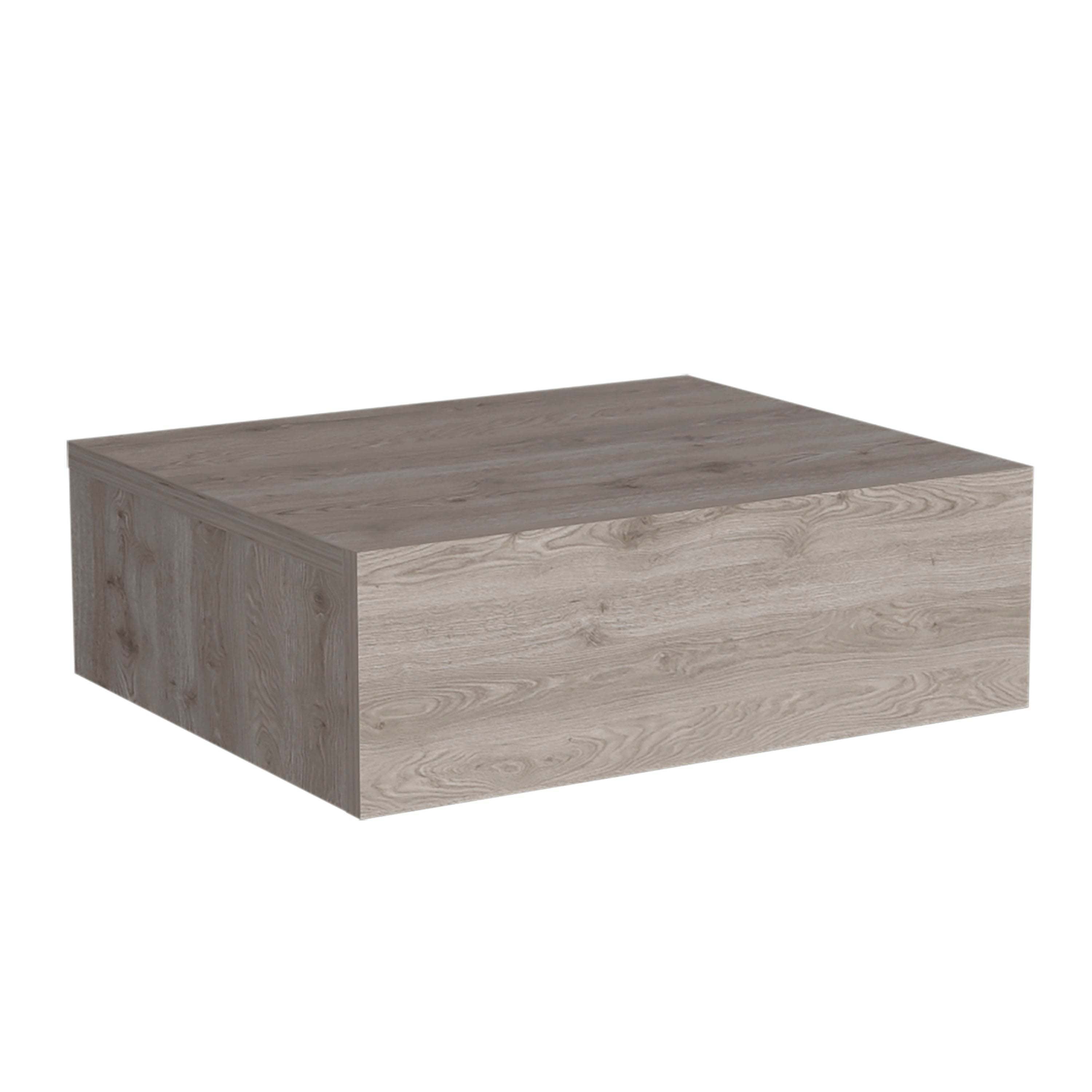 Milano Floating Nightstand w/ Drawer - Light Gray