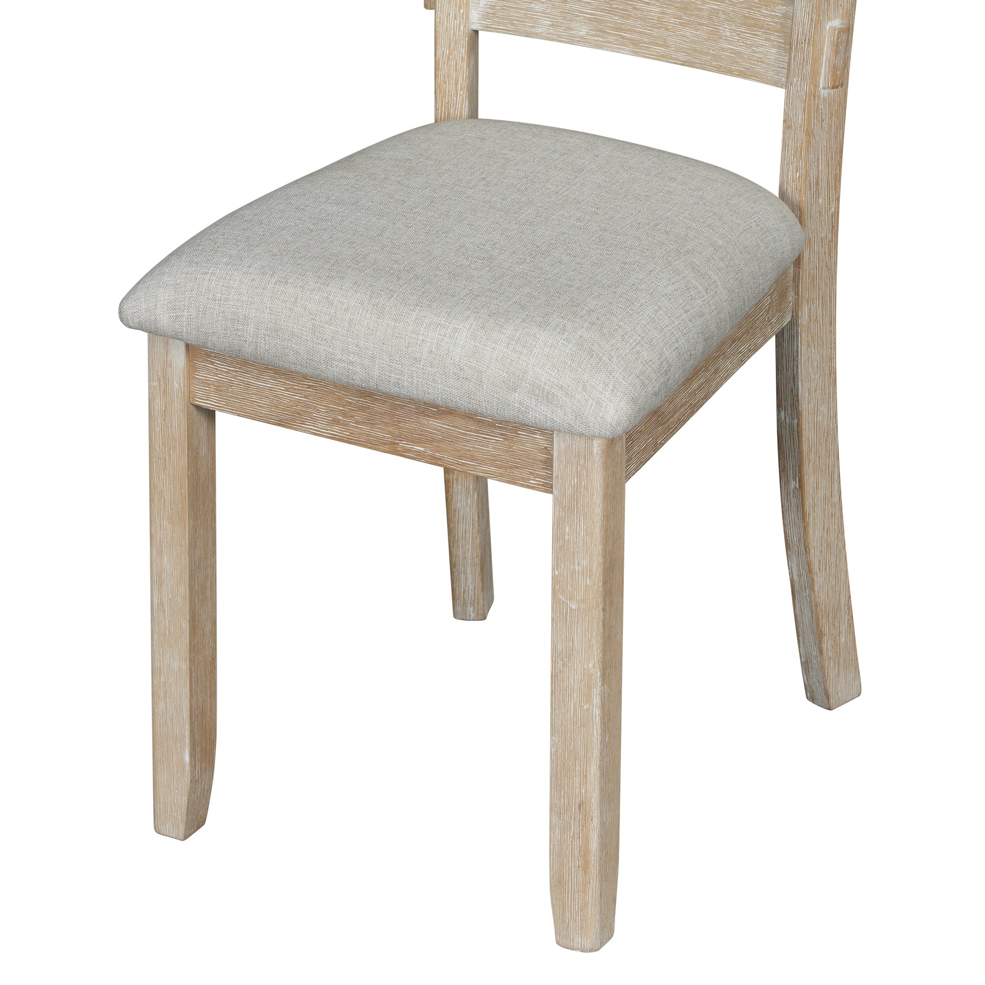 6-Piece Rubber Wood Dining Set