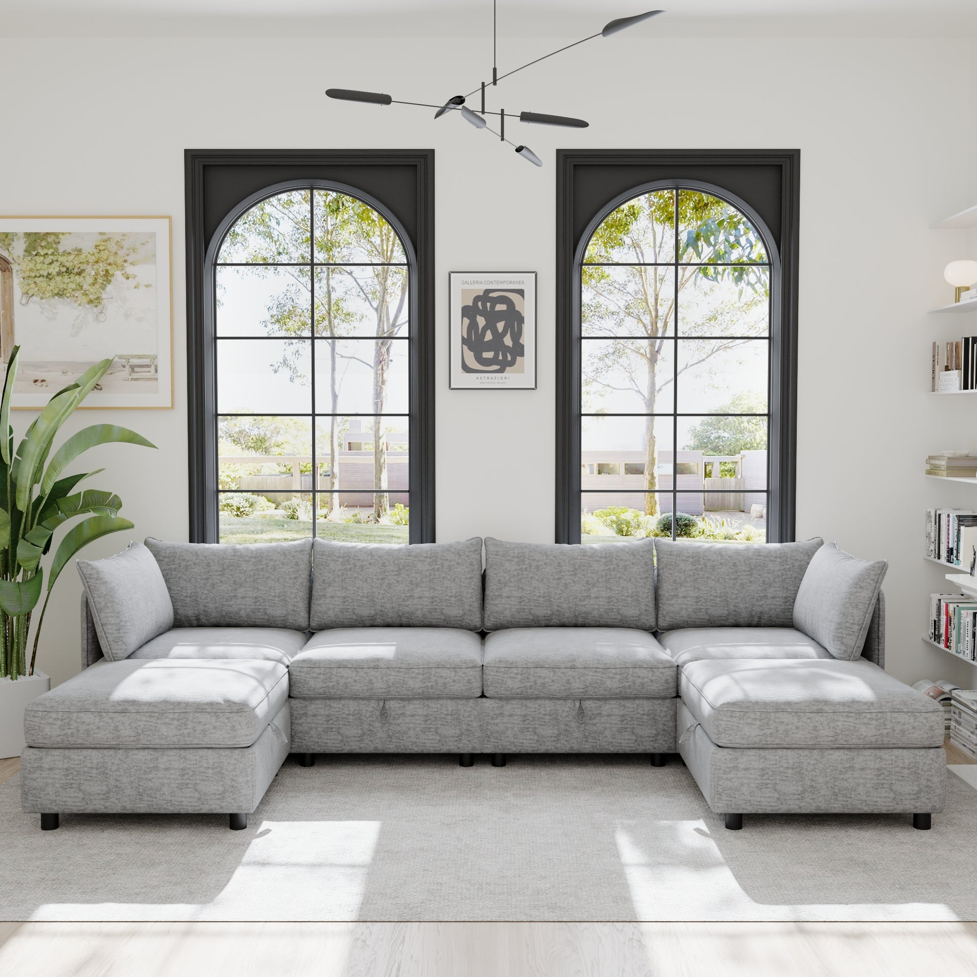 Modular Sectional Sofa with Storage | Sleeper Sectional